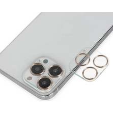 Ronanna Iphone 14 Pro Max Band Metal Kamera Lens - Gold