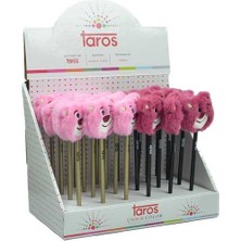 Taros Unick Color Kurşun Kalem Pembe Ayıcık Tepeli 7711 (24 Lü Paket)