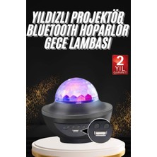 tp Dönen Işıklı Disko Topu Projektör Müzik Çalarlı Disco Speaker - Lisinya