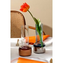 Paşabahçe Nude Contour Vazo Çelik Mavi