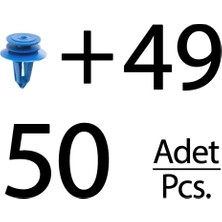 İnnovareauto Volkswagen, Skoda Için Kapı Döşeme Klips- 50 Adet