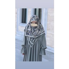 Qalortex Scarf Pamuklu Soft Nazenin Desen Eşarp-Mint