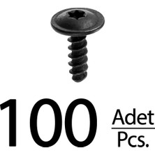 İnnovareauto Volkswagen Için Torx (Tork) Davlumbaz Vida - 100 Adet