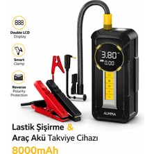 Blackbird Game Center Auhma A8899 Akü Takviye Cihazı & Hava Kompresörü - 80000MAH Powerbank, 150 Psı, 1000A Peak, LED Fener