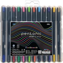Pentonic Jel Tükenmez Kalem Blister Set Karışık 12 Renk