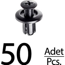 İnnovareauto Hyundai Accent Elantra Santa Fe Sonata Tucson Mazda Için Davlumbaz ve Tampon Klips- 50 Adet