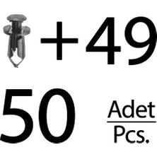 İnnovareauto Ford, Gm, Toyota, Suzuki Için Tampon Izgarası ve Panel Klipsi- 50'li