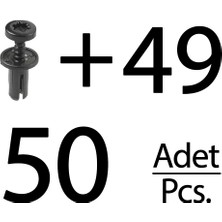 İnnovareauto Citroen, Renault, Peugeot Için Tampon Klips- Uzun- 50'li