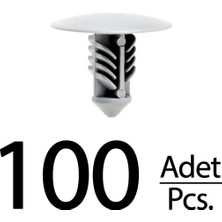 İnnovareauto Renault Megane, Nissan Için Kaput Keçe Klips- Gri- 100 Adet