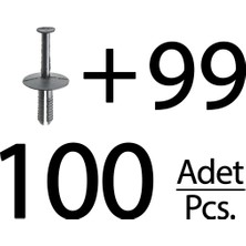 İnnovareauto Opel ve Bmw Için Tampon Klipsi- 100 Adet