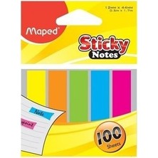 Maped 760010Aa Yapışkanlı İndex 100 Yaprak Ayraç 12X44 Mm (18 Paket)