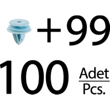 İnnovareauto Hyundai, Kia Için Kapı Döşeme Klipsi- 100 Adet