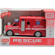 Ctoy Oyuncak Sesli Ve Pilli Ambulans 1:20 WY670B