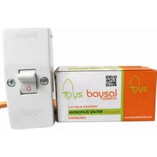 Bys Baysal 25A 250V Monofaze Şalteri