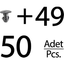 İnnovareauto Nissan Rogue, Murano Için Kapı Fitil Klipsi- 50 Adet