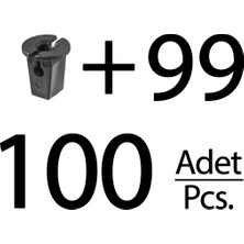 İnnovareauto Universal Tampon ve Davlumbaz Klips- 100'LÜ