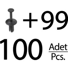 İnnovareauto Bmw, Mercedes, Opel Için Tampon Klips- 100'LÜ