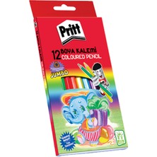  pritt 12 renk boya kalemi jumbo üçgen karton kutu 1219733
