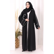 Bym Fashion Keten Takım Şal Hediyelidir 7067 Siyah