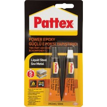  pattex rapid metal pow epoxy likuid steel 2x11 ml güçlü epoksi yapıştırıcı set 1990107