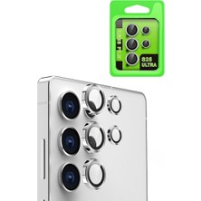 Elma Shop Galaxy S25 Ultra Raze Metal Kamera Lens - Gümüş