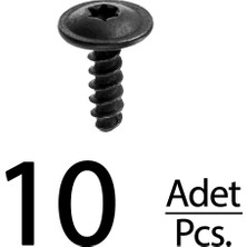 İnnovareauto Volkswagen Için Torx (Tork) Davlumbaz Vida - 10 Adet