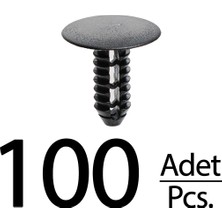 İnnovareauto Fiat Ducato Için Döşeme Klips-Siyah- 100 Adet