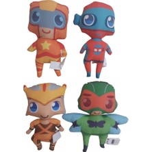  asya oyuncak soft kahraman bebekler mol-157 (karışık model 1 adet)