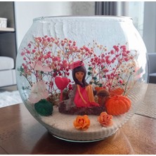 Canımbenim Tatlı Kız Cam Fanus Teraryum