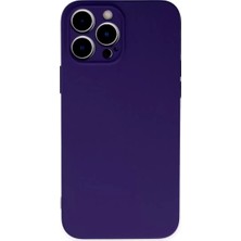 Senka Newface Iphone 13 Pro Max Kılıf Nano Içi Kadife Silikon - Mor