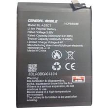 Senal Store General Mobile GM22 Pro Pil Batarya 4000MAH Senalstore