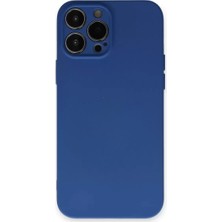 Senka Newface Iphone 13 Pro Kılıf Nano Içi Kadife Silikon - Lacivert