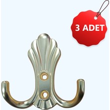 Efeli Yapı Begonya 3 Adet Altın Vestiyer Askısı