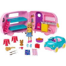 MarkEntegra Barbie Club Chelsea Karavan Barbie Club Chelsea Karavanı Oyun Seti, Chelsea'nin Yavru Köpeği ve Aksesuarlar FXG90 FXG90
