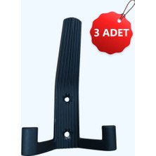 Efeli Yapı Som 3 Adet Portmanto Siyah Vestiyer Askısı