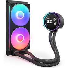 Nzxt Kraken Elite Rgb Black IPS LCD 240 mm INTEL(1700P/1851P)-AMD Uyumlu Sıvı Soğutucu
