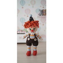 Vintage Takı Amigurumi Organik Oyuncak Bebek / Palyaço Uyku Arkadaşı