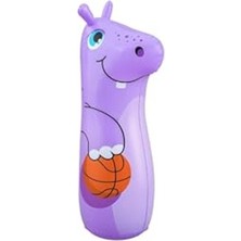 MarkEntegra Bop Bags Hayvan Vigürlü Hacıyatmaz -89 cm Sulu Hacı Yatmaz Mor