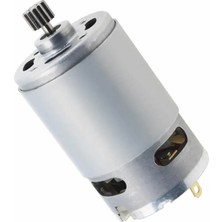 Robiz RS550 Dc Motor 21V 14 Diş 28000RPM  Yüksek Hız Tork Matkap Torna Cnc Router Motor Dairesel Testere Düşük Ses Model Tekne Araba Zeytin Hasat Simülatör Direksiyon Tekstil