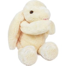 MarkEntegra Peluş Tavşan 40 cm Uzun Kulaklı Yumuşak Uyku Arkadaşı, Ponçik Sarkık Kulaklı Doldurulabilir Tavşan Oyuncak