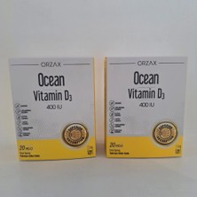 Orzax Ocean Vitamin D3 400 Iu Oral Sprey 20 ml D Vitaminim Eksik Kalmasın 2'li Kofre- Kofre