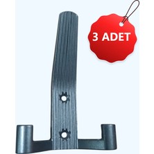Efeli Yapı Som 3 Adet Portmanto Füme Vestiyer Askısı