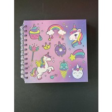 Ceren Unicorn 4lü Defter - Çizgisiz-Noktalı-Kareli-Çizgili 110 gr