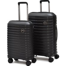 Elatae Ground 2’li Valiz Seti Kabin + Orta Kırılmaz Pp Hafif 360° Sessiz Teker 010663