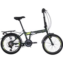 Ümit Bisiklet Ümit Twenty One - 20 Jant Katlanır Bisikleti - Haki Lime