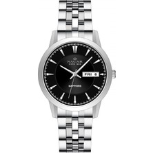 Nacar Safir Cam Klasik Gümüş Erkek Kol Saati NC31-294740-ABM