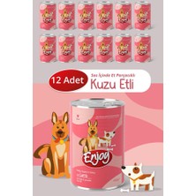 Enjoy Kuzu Etli Köpek Konservesi Sos Içinde Et Parçacıklı 400 gr X12
