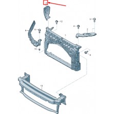 TŞT Seat Leon Ön Panel Üst Taşıyıcı Sağ 2012-  (Oem No:  5F0806930)