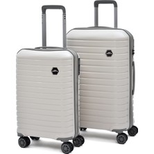 Elatae Ground 2’li Valiz Seti Kabin + Orta Kırılmaz Pp Hafif 360° Sessiz Teker 010663