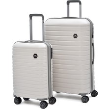 Elatae Ground 2’li Valiz Seti Kabin + Büyük Kırılmaz Pp Hafif 360° Sessiz Teker 010663